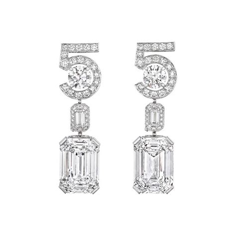 chanel earings black rocks|chanel eternal no 5 earrings.